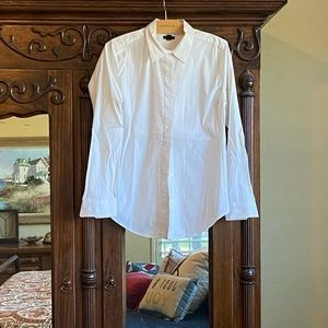 Ann Taylor Tuxedo Shirt Sz M